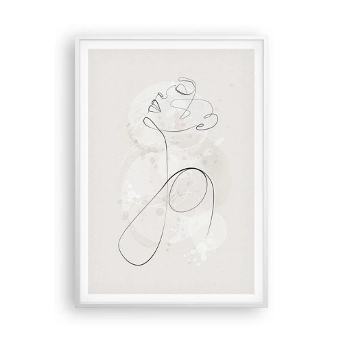 Poster in een witte lijst - De spiraal van schoonheid - 70x100 cm
