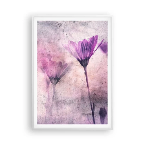 Poster in een witte lijst - Een droom van bloemen - 70x100 cm