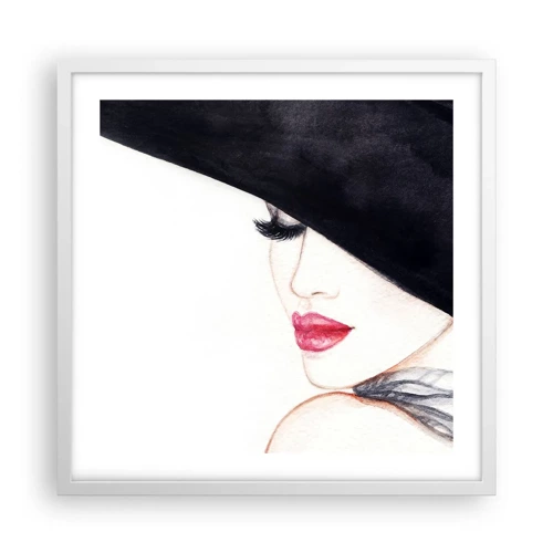 Poster in een witte lijst - Elegantie en sensualiteit - 50x50 cm