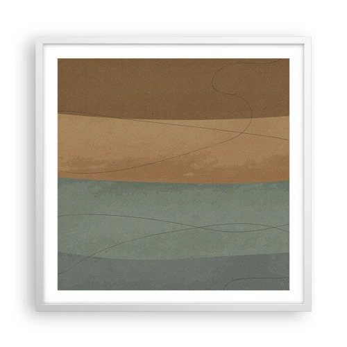 Poster in een witte lijst - Horizontale compositie - 60x60 cm