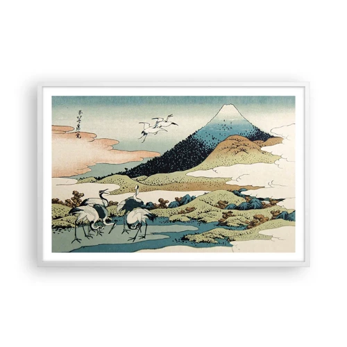 Poster in een witte lijst - In de Japanse geest - 91x61 cm