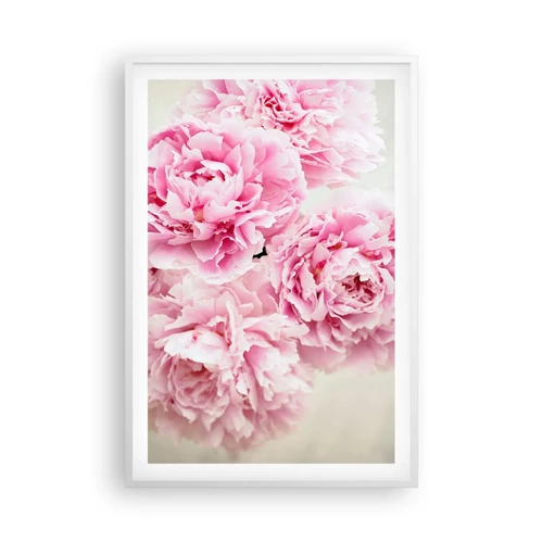Poster in een witte lijst - In roze glamour - 61x91 cm