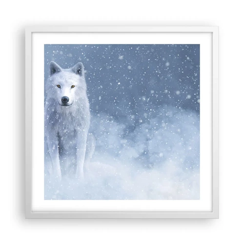 Poster in een witte lijst - In winterse sferen - 50x50 cm