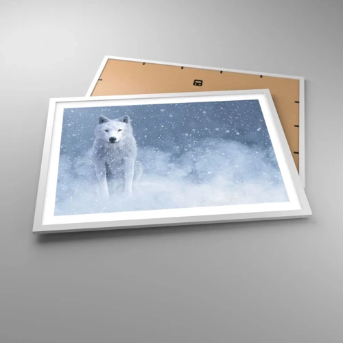 Poster in een witte lijst - In winterse sferen - 70x50 cm