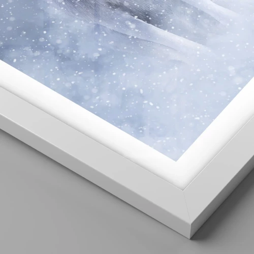 Poster in een witte lijst - In winterse sferen - 70x50 cm