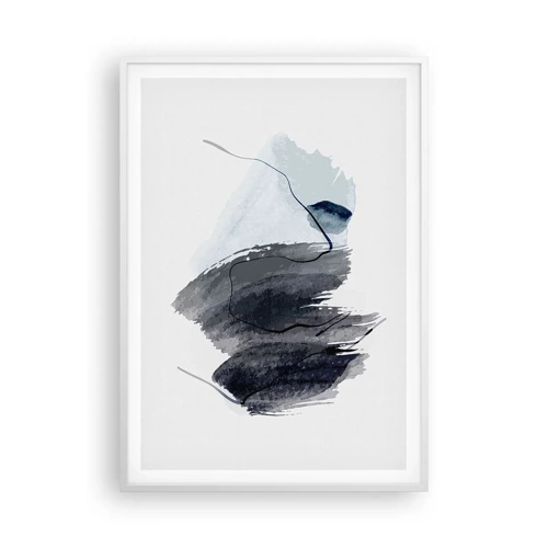 Poster in een witte lijst - Intensiteit en beweging - 70x100 cm