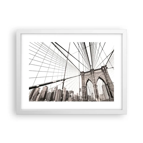 Poster in een witte lijst - Kathedraal van New York - 40x30 cm
