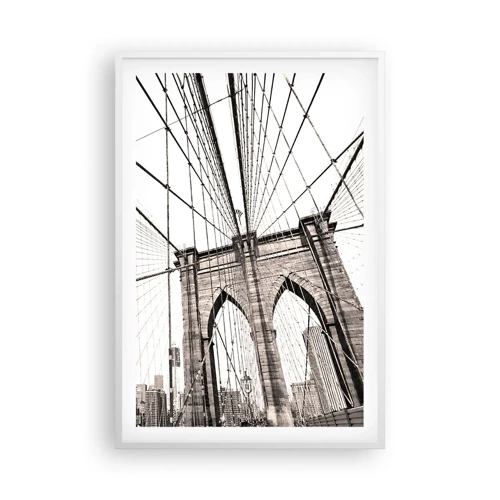 Poster in een witte lijst - Kathedraal van New York - 61x91 cm