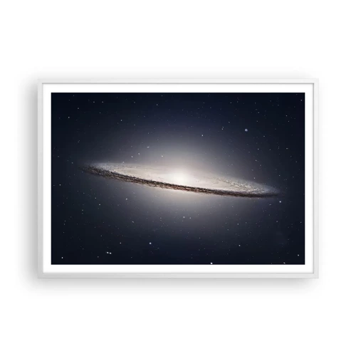 Poster in een witte lijst - Lang geleden, in een sterrenstelsel ver, ver weg... - 100x70 cm