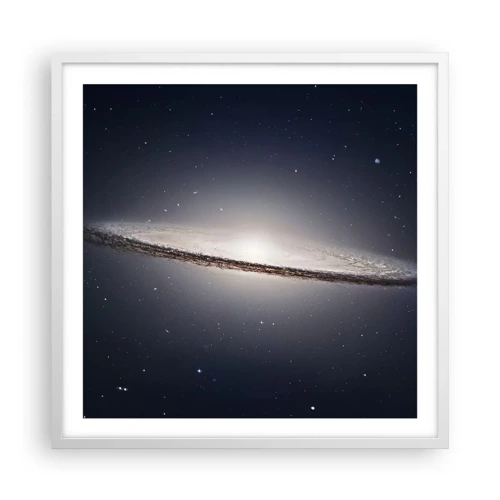 Poster in een witte lijst - Lang geleden, in een sterrenstelsel ver, ver weg... - 60x60 cm