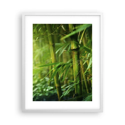 Poster in een witte lijst - Maak kennis met groen zelf - 40x50 cm