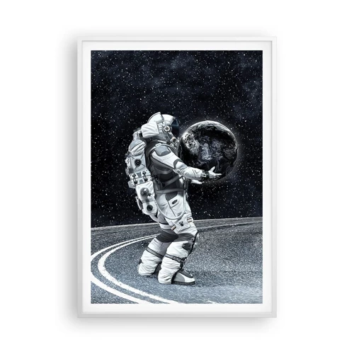 Poster in een witte lijst - Op de Melkweg - 70x100 cm
