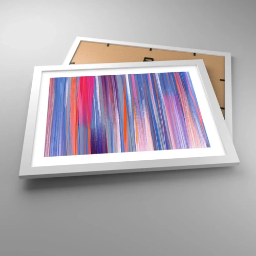 Poster in een witte lijst - Opgang naar de regenboog - 40x30 cm