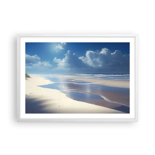 Poster in een witte lijst - Paradijselijke vakantie - 70x50 cm