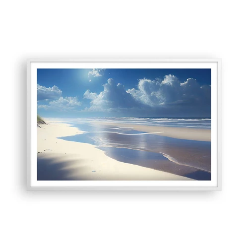 Poster in een witte lijst - Paradijselijke vakantie - 91x61 cm