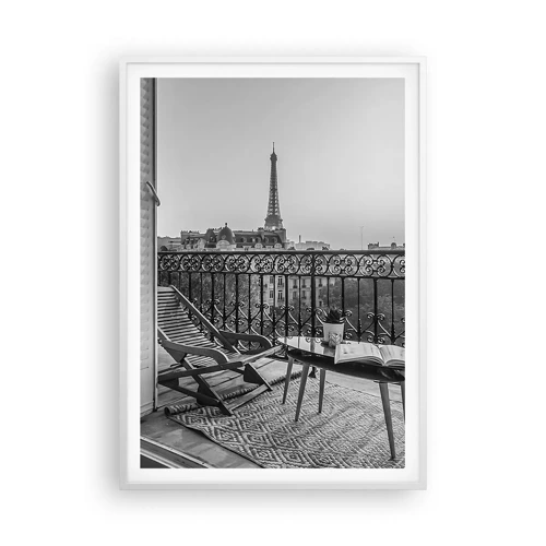 Poster in een witte lijst - Parijs' namiddag - 70x100 cm