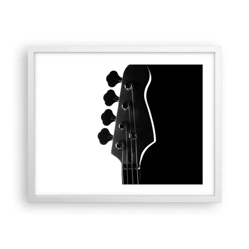 Poster in een witte lijst - Rock stilte - 50x40 cm