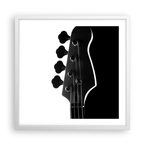 Poster in een witte lijst - Rock stilte - 50x50 cm