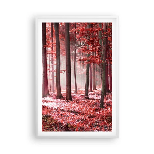 Poster in een witte lijst - Rood is net zo mooi - 61x91 cm