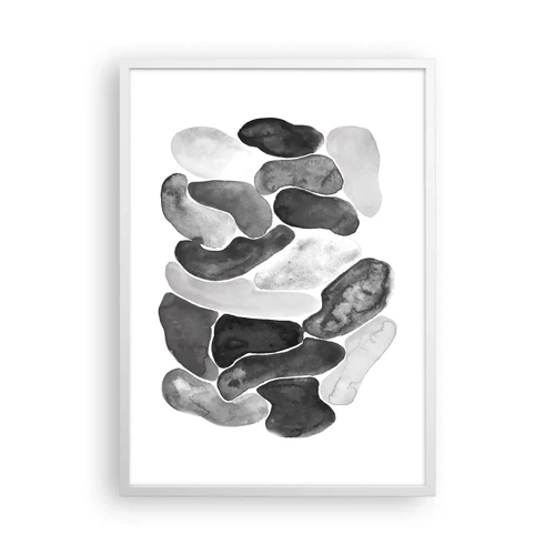 Poster in een witte lijst - Rotsachtige abstractie - 50x70 cm