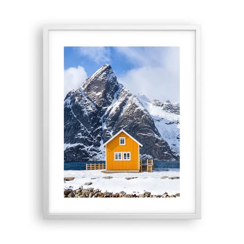 Poster in een witte lijst - Scandinavische vakanties - 40x50 cm