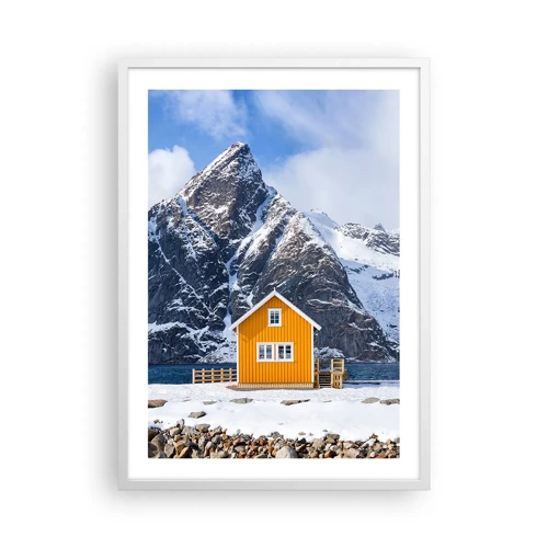 Poster in een witte lijst - Scandinavische vakanties - 50x70 cm