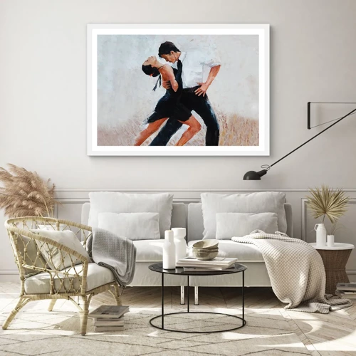 Poster in een witte lijst - Tango van mijn dromen - 40x30 cm