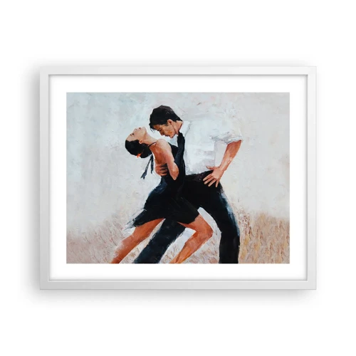 Poster in een witte lijst - Tango van mijn dromen - 50x40 cm