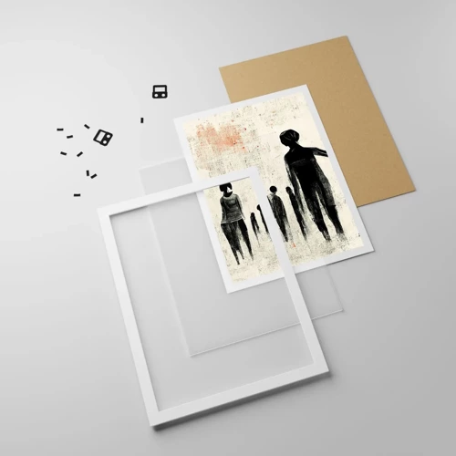 Poster in een witte lijst - Tegen eenzaamheid - 50x70 cm