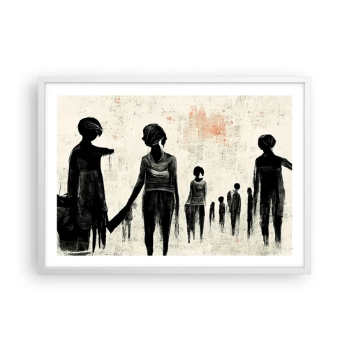 Poster in een witte lijst - Tegen eenzaamheid - 70x50 cm