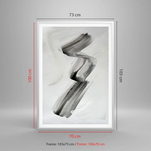 Poster in een witte lijst - Terloops voor de lol - 70x100 cm