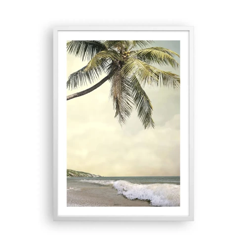 Poster in een witte lijst - Tropische droom - 50x70 cm