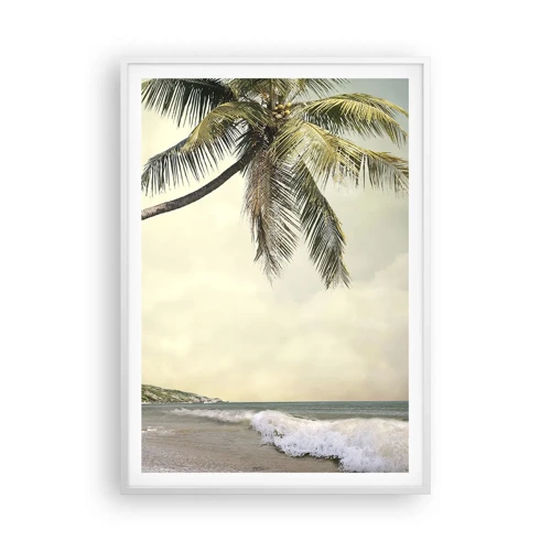 Poster in een witte lijst - Tropische droom - 70x100 cm