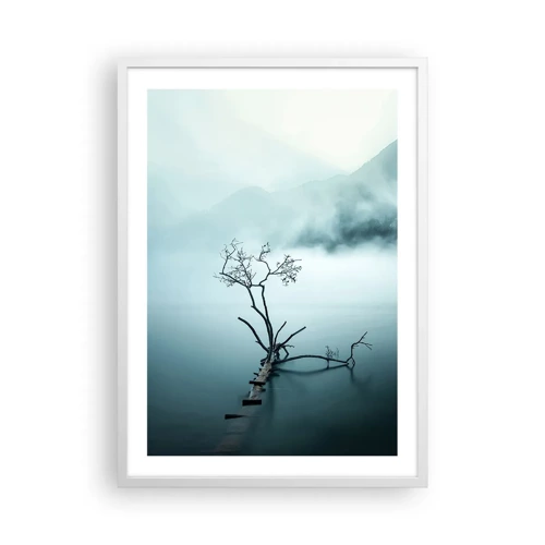Poster in een witte lijst - Van water en mist - 50x70 cm