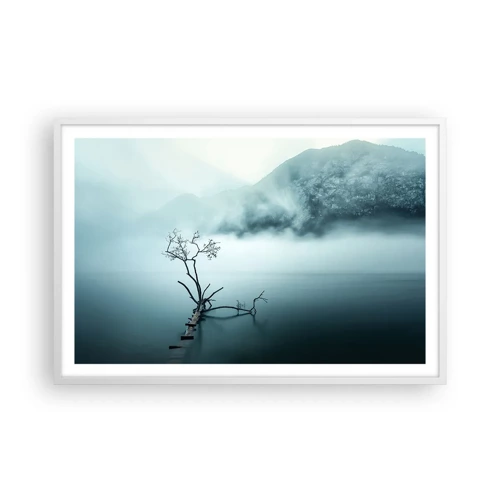 Poster in een witte lijst - Van water en mist - 91x61 cm