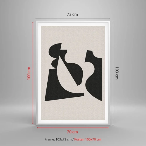 Poster in een witte lijst - Voor zelfassemblage - 70x100 cm