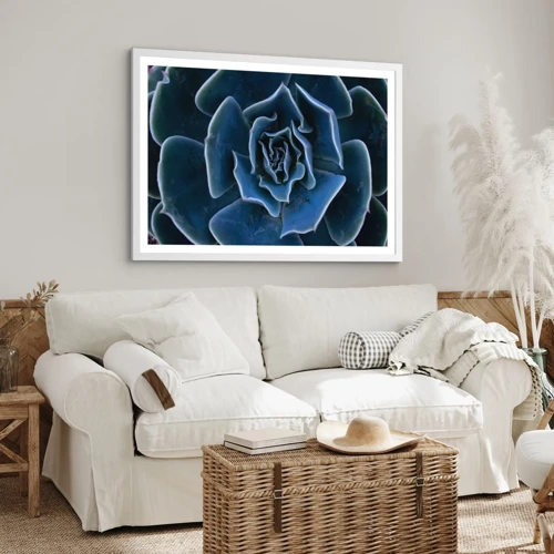 Poster in een witte lijst - Woestijn bloem - 40x30 cm