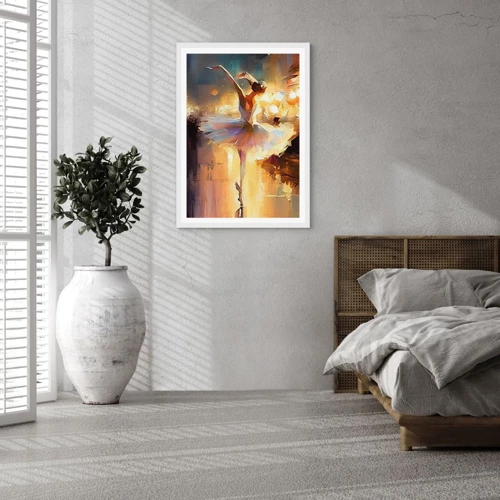 Poster in een witte lijst - Wonder op straat - 30x40 cm