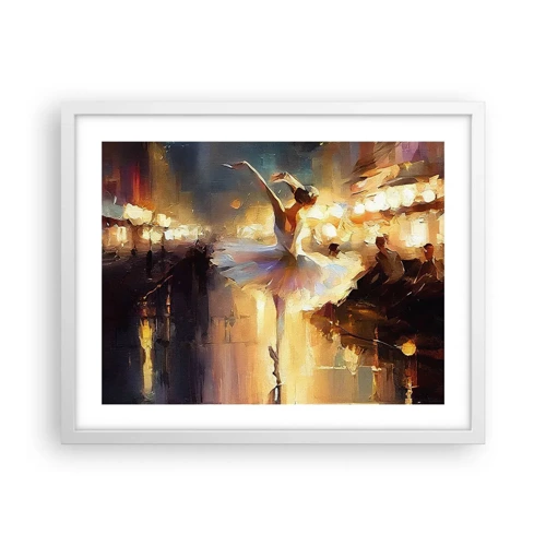 Poster in een witte lijst - Wonder op straat - 50x40 cm