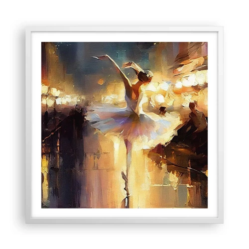 Poster in een witte lijst - Wonder op straat - 60x60 cm