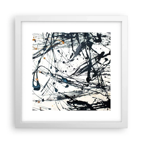 Poster in een witte lijst - Zin of geen zin? - 30x30 cm