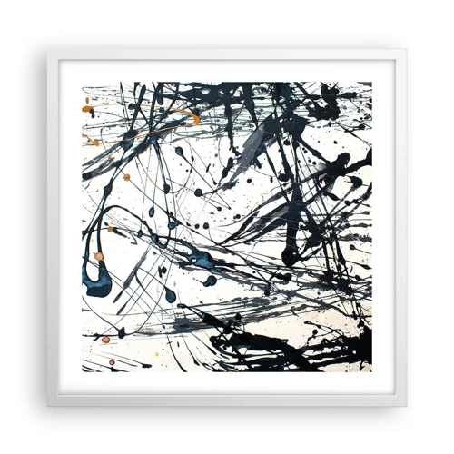 Poster in een witte lijst - Zin of geen zin? - 50x50 cm