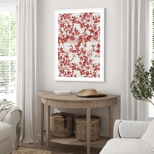 Poster in een witte lijst - Zoals oud calico - 70x100 cm