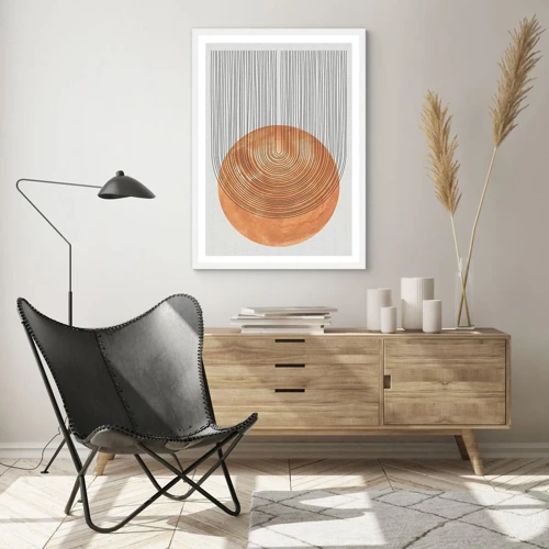 Poster in een witte lijst - Zonnige compositie - 50x70 cm