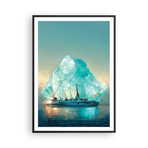 Poster in een zwarte lijst - Arctische diamant - 70x100 cm