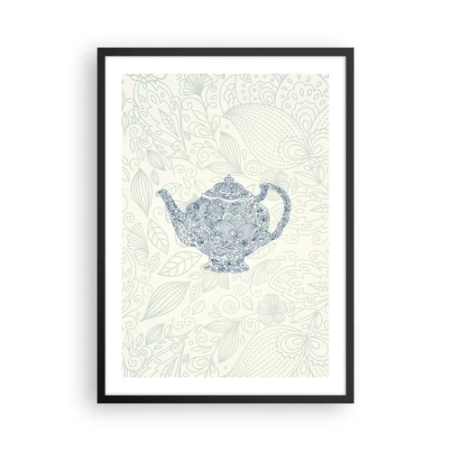 Poster in een zwarte lijst - De charme van thee - 50x70 cm