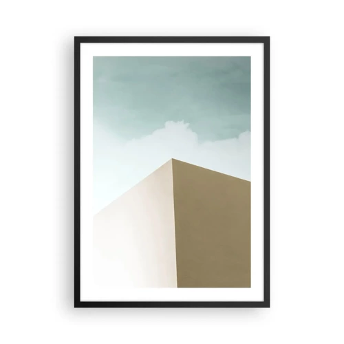 Poster in een zwarte lijst - De geometrie van een zonnige zomer - 50x70 cm