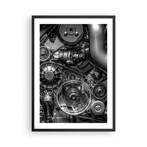 Poster in een zwarte lijst - De poëzie van mechanica - 50x70 cm