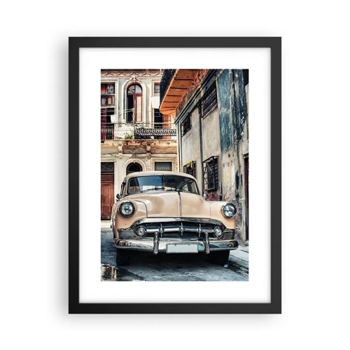 Poster in een zwarte lijst - De siësta in Havana - 30x40 cm