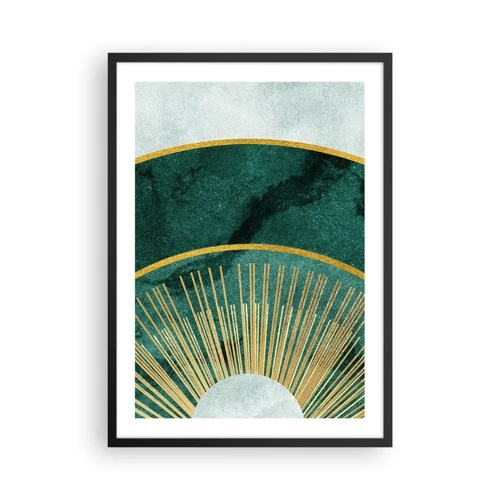 Poster in een zwarte lijst - Een ander zonnestelsel - 50x70 cm